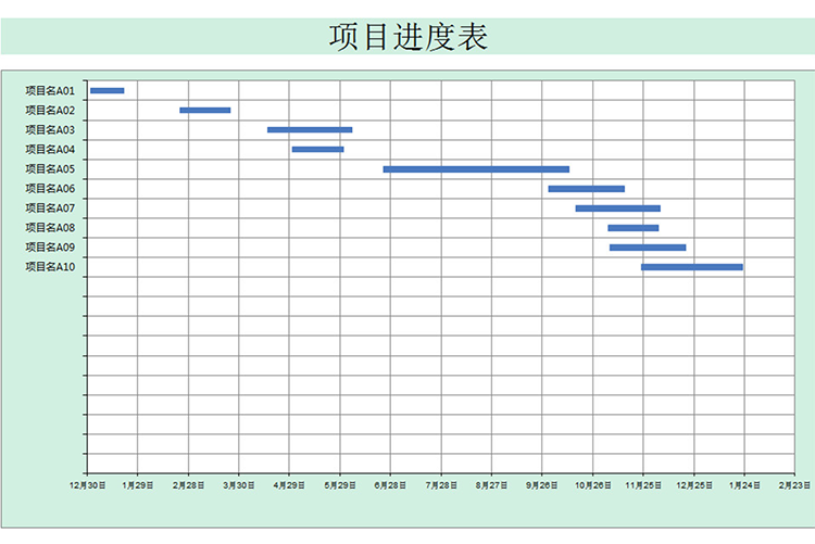 项目工程进度表-1