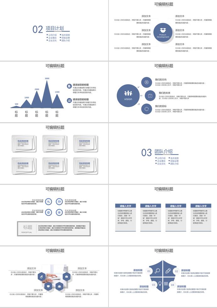 2019黑金大气商务通用PPT模板-1