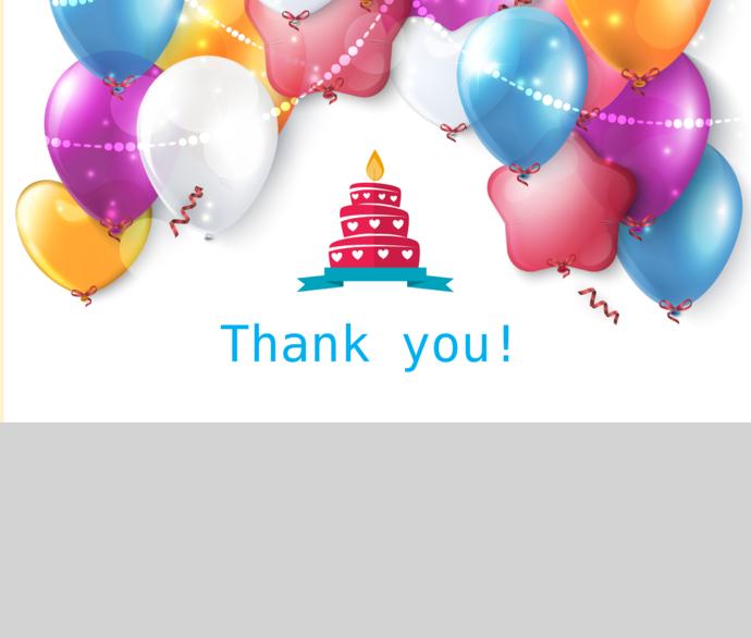 生日快乐气球相册PPT模板-2