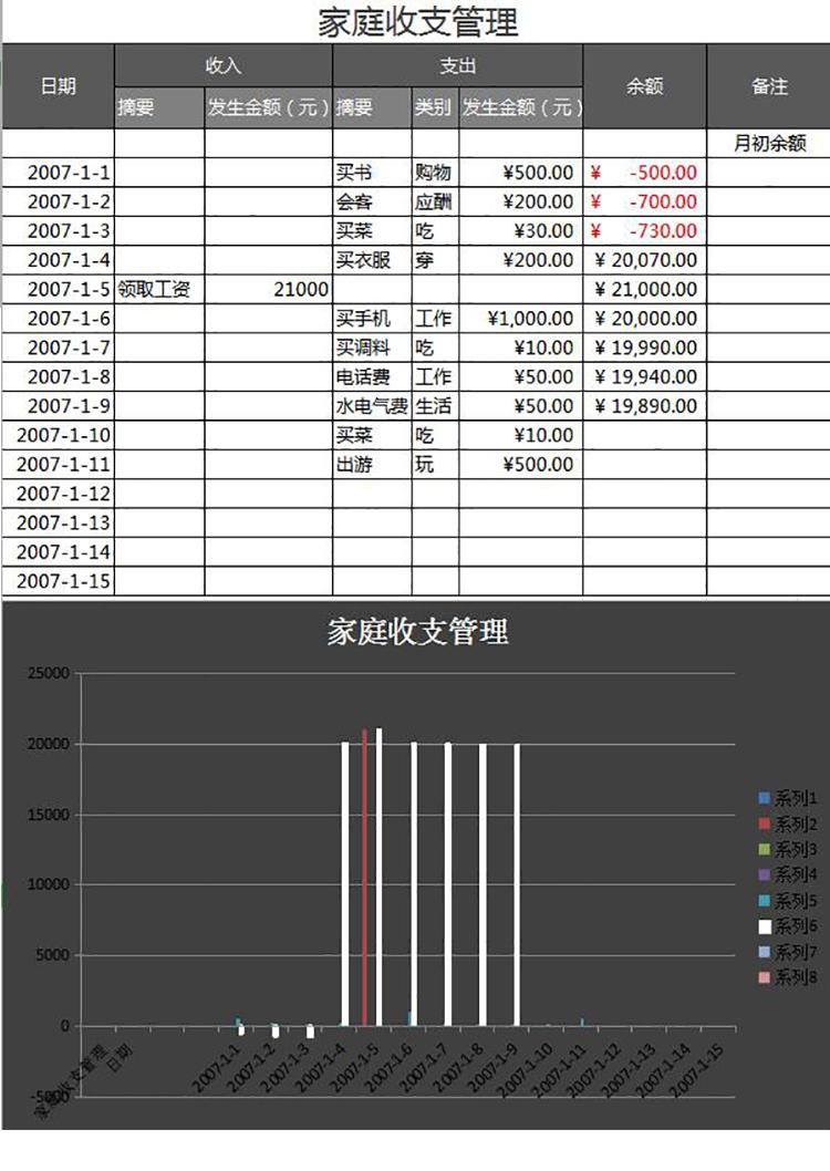 黑色家庭收支管理-1