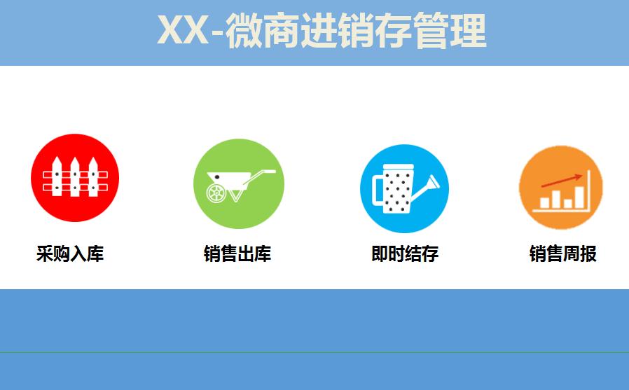 微商进销存Excel管理系统