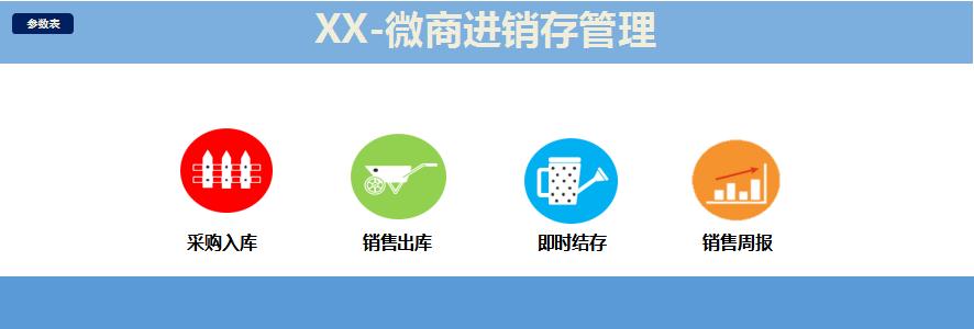 微商进销存系统管理excel模板