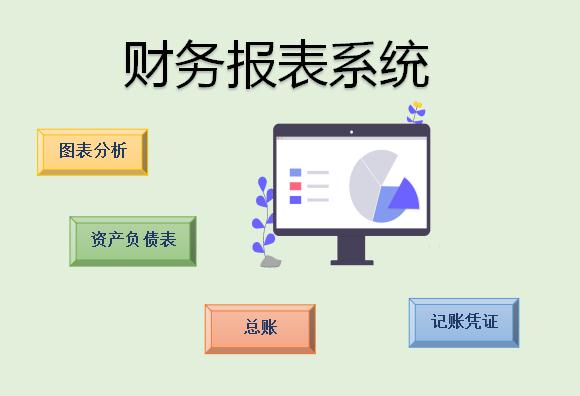 浅绿色财务报表系统excel模板