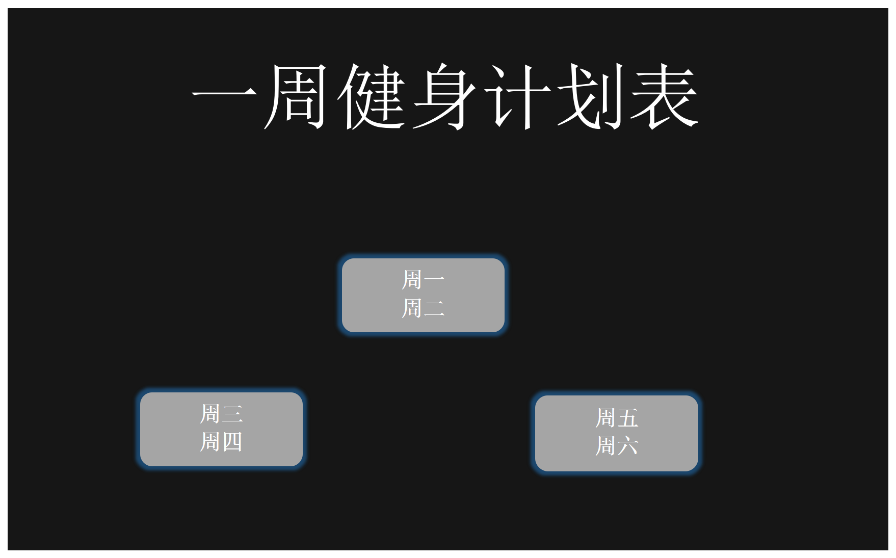 一周健身计划表excel模板