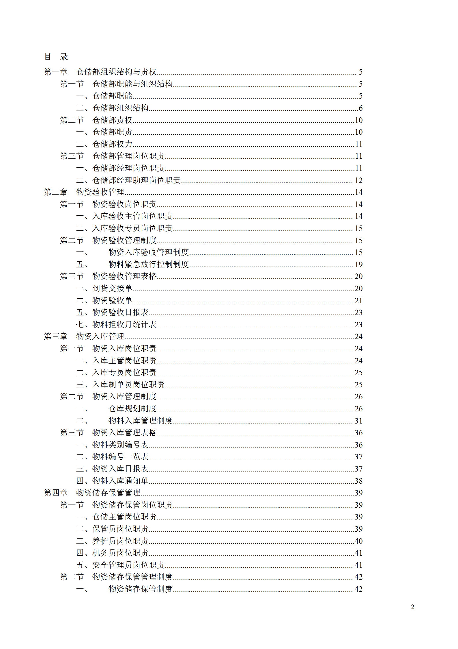 仓储管理部规范化管理工具箱word模板