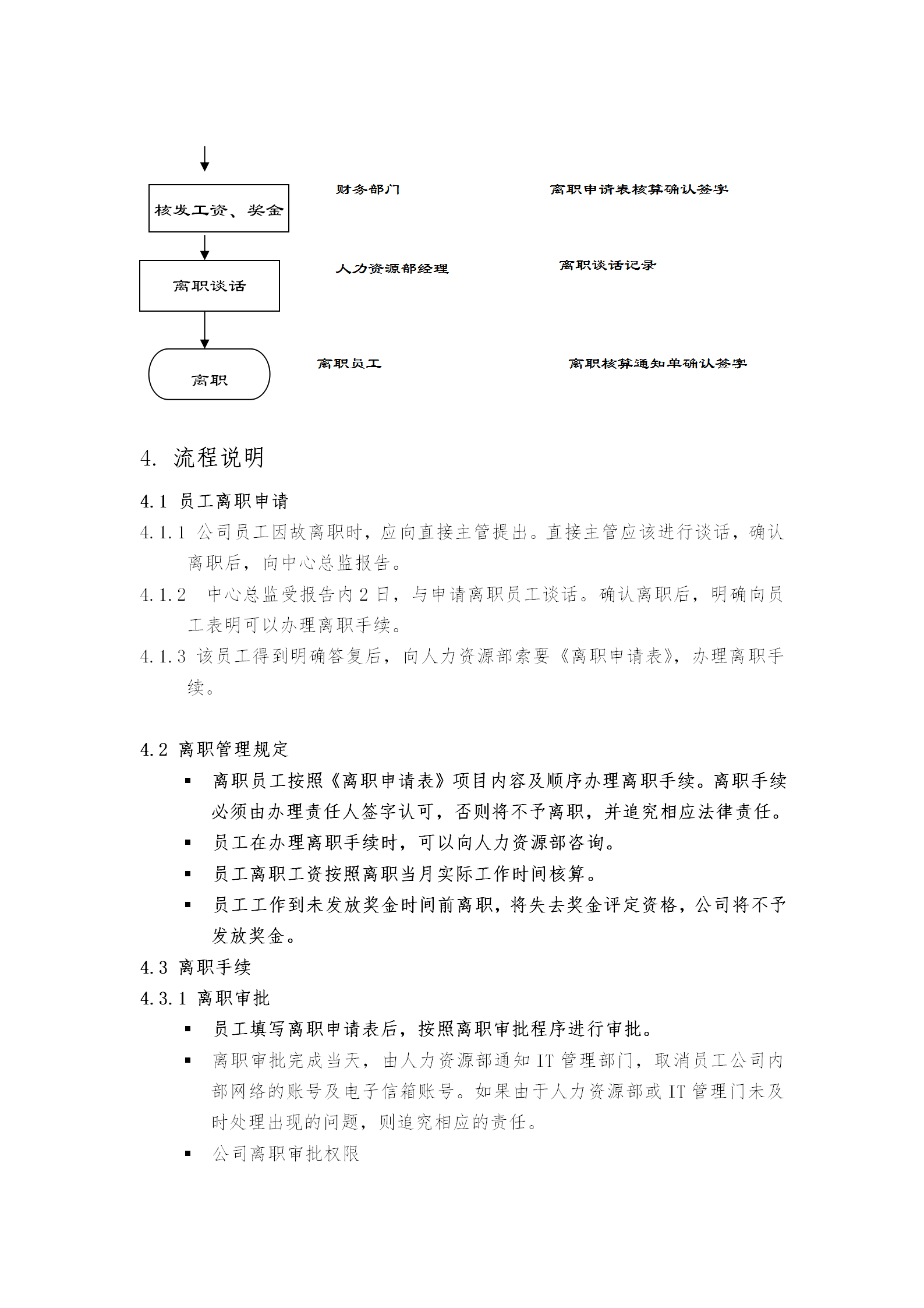 员工离职与辞退管理制度word模板-1