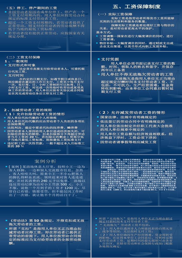 劳动法就业和工资法律制度PPT模板-4