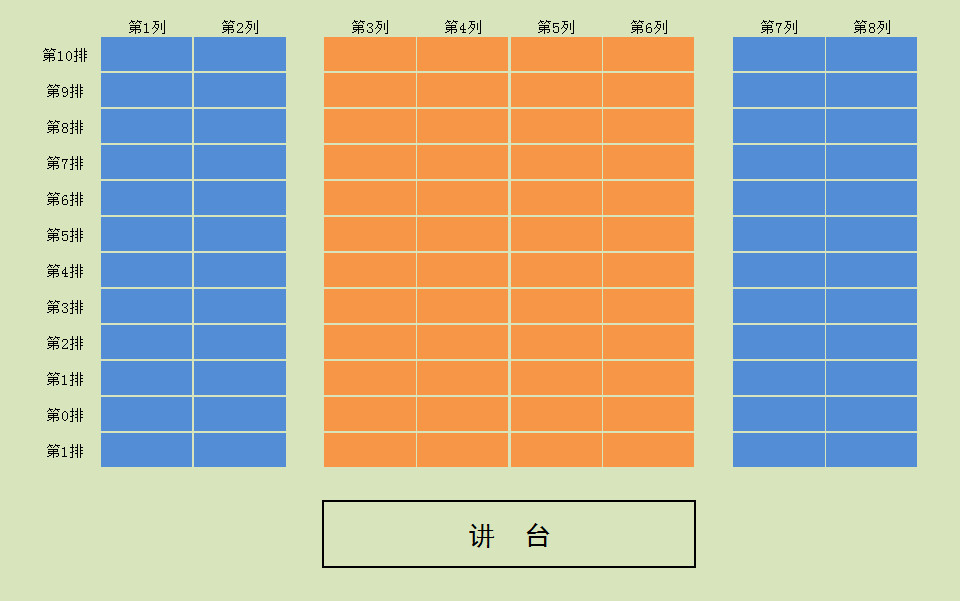 班级座位安排表