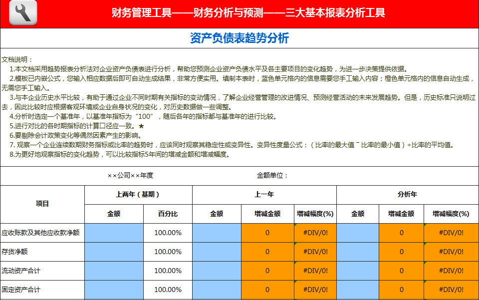 资产负债表趋势分析-1