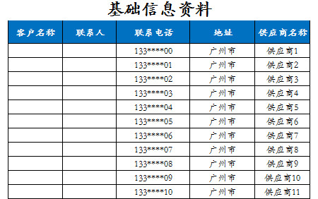 进销票系统管理表格